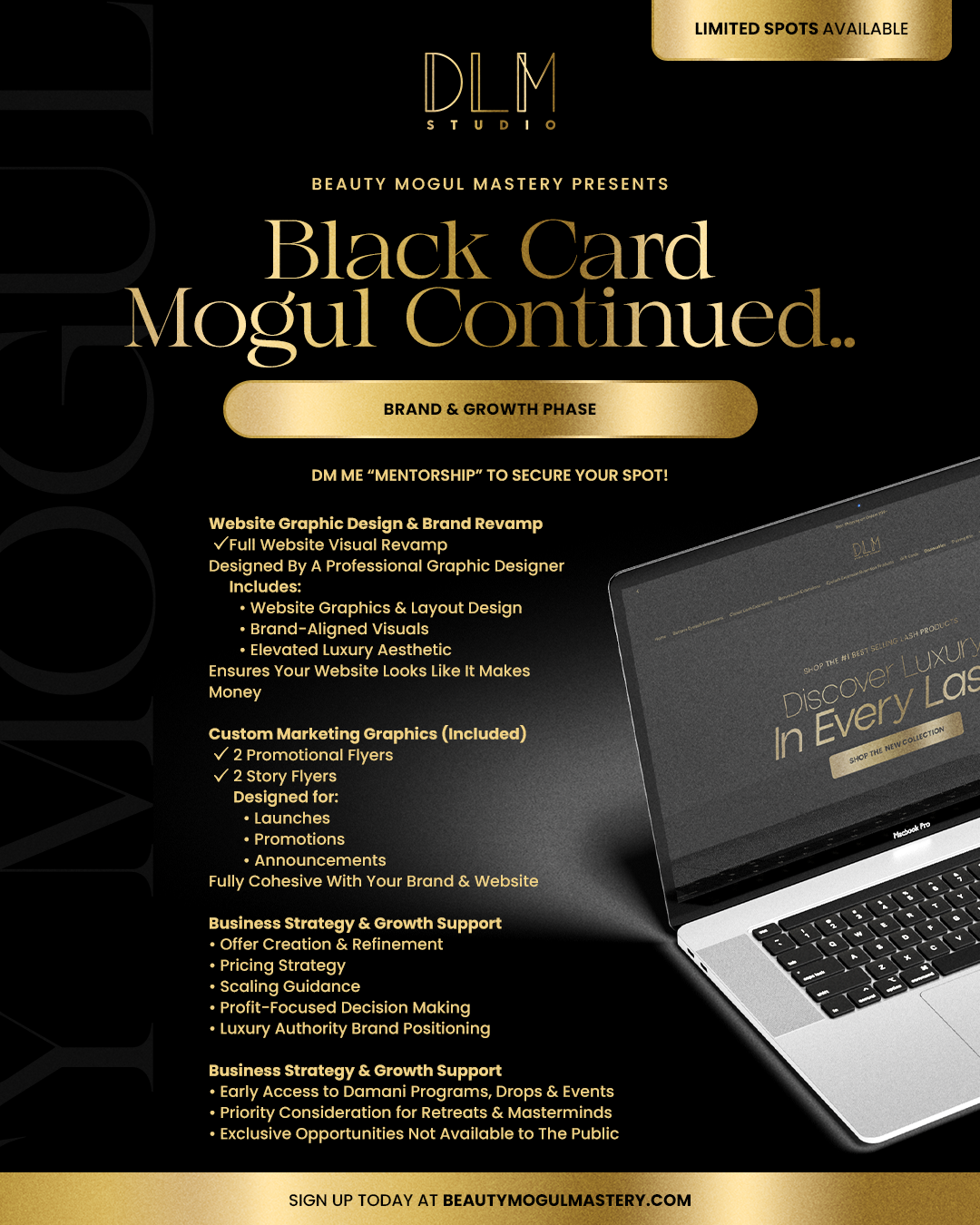 1:1 Black Card Mogul (1 Year)
