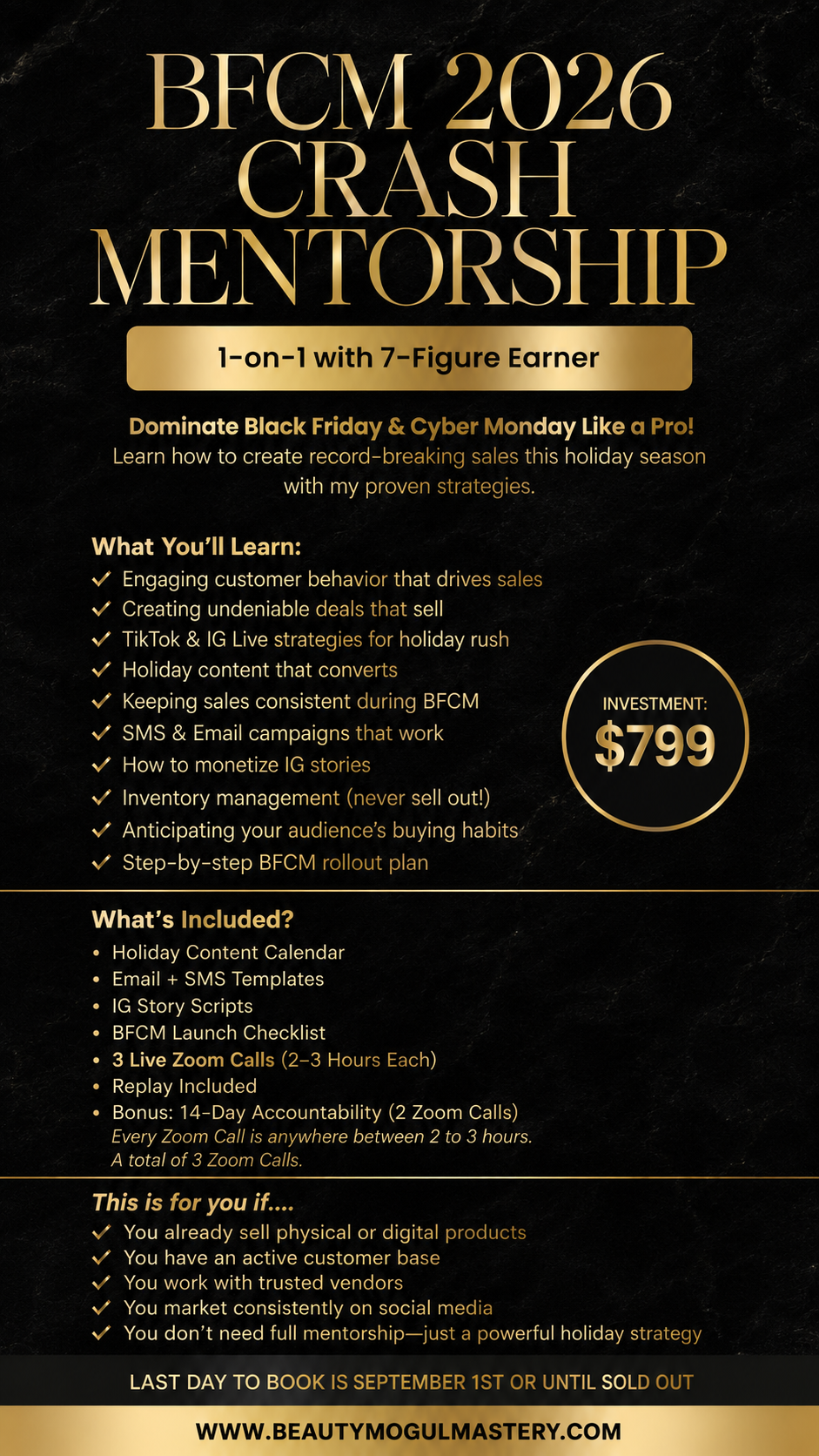 1:1 BFCM MOGUL ACCELERATOR (14 Day Accountability)