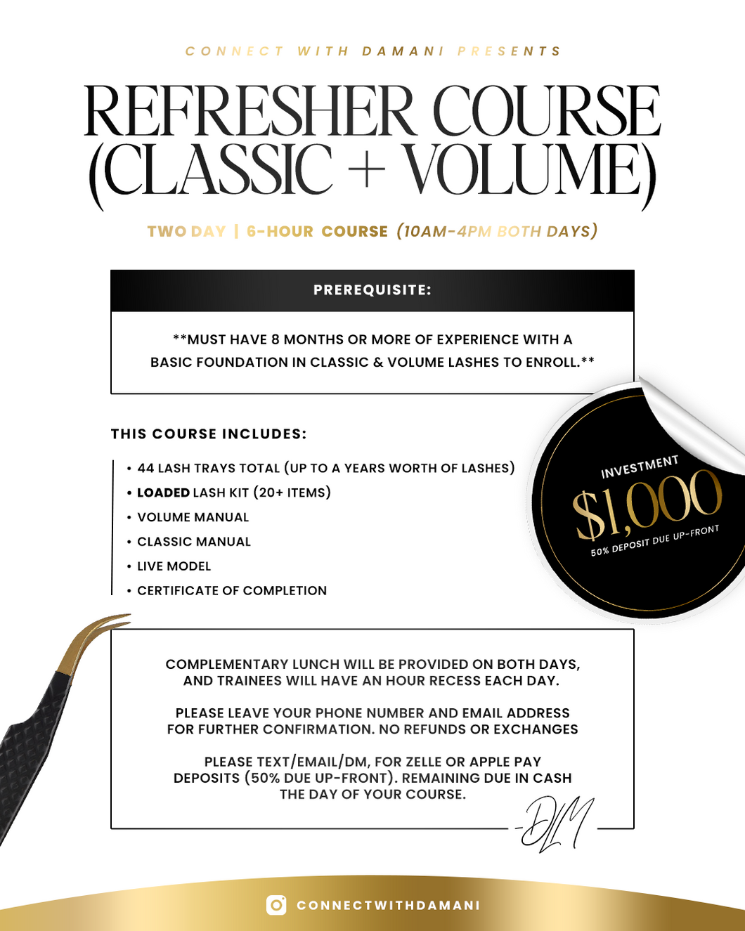 Refresher Course (Classic + Volume)(Two Day Course) [6hrs Per Day]
