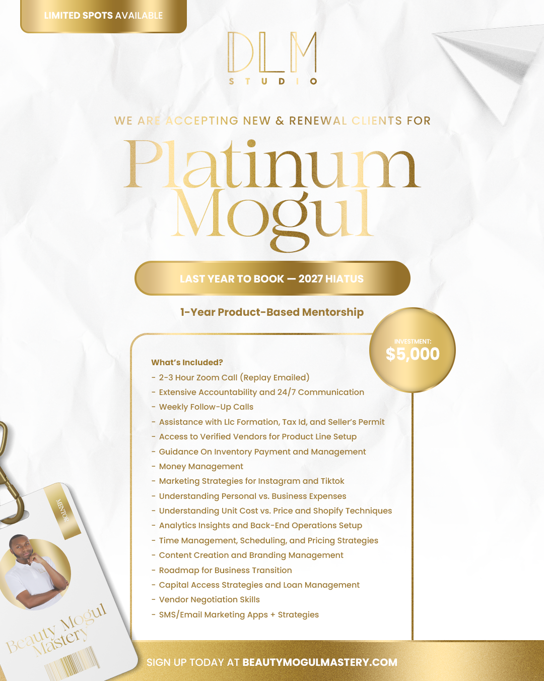 1:1 Platinum Mogul (1 Year)